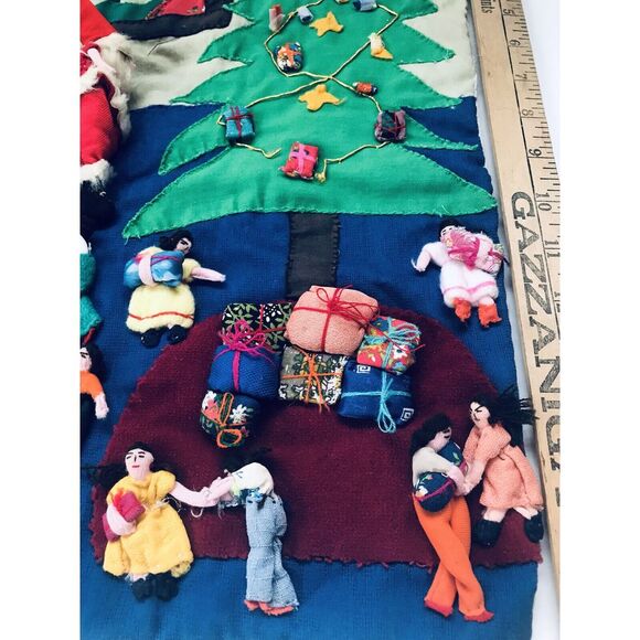 Peru Christmas‎ Navidad Fabric 3D Wall Hanging Culturas Del Sol - Picture 3 of 10